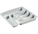 Curver bac à couverts L, 6 compartiments, gris clair