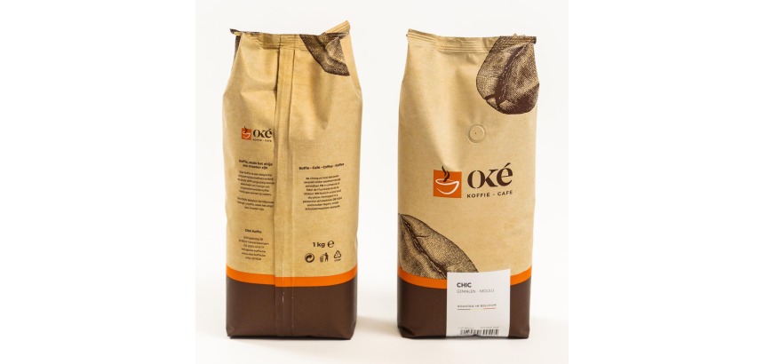 Oké koffie, gemalen, zak van 1 kg, Chic