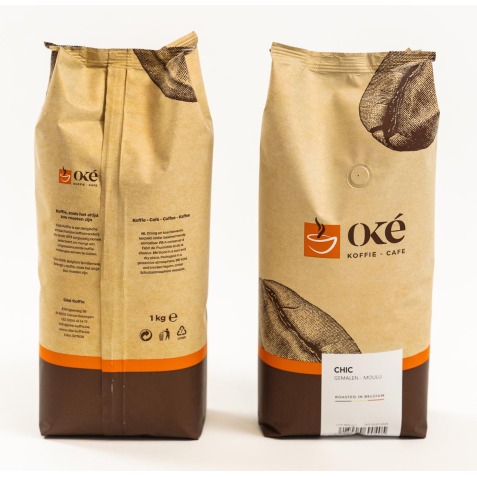 Oké café, moulu, sachet de 1 kg, Chic