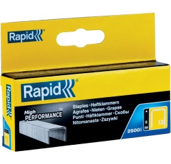 Rapid Agrafes 13/8, galvanisées, boîte de 2.500 agrafes