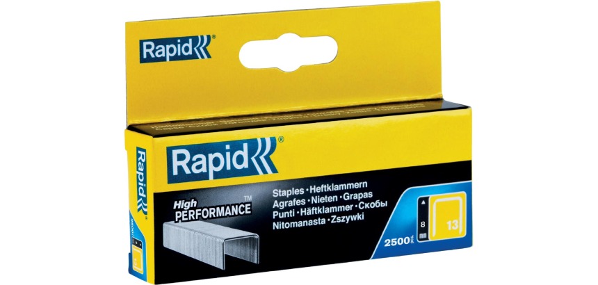 Rapid Agrafes 13/8, galvanisées, boîte de 2.500 agrafes