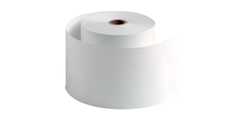 Rekenrol ft 57 mm, diameter +-67 mm, asgat 12 mm, lengte 43 meter, pak van 5 rol