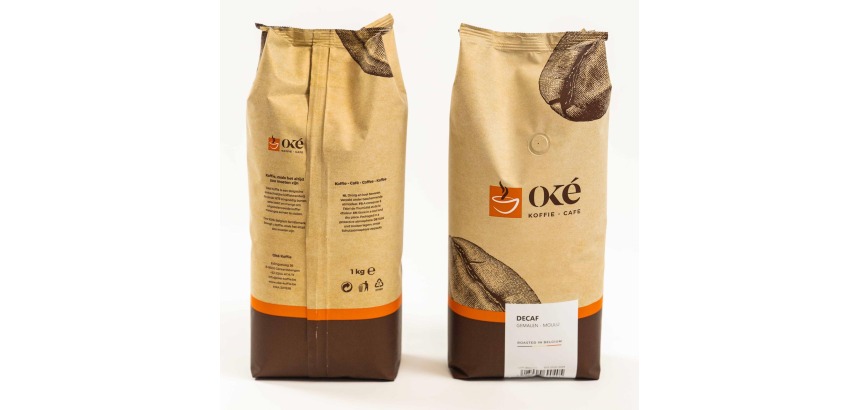 Oké coffee, ground, 1 kg bag, Decaf