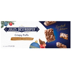 Jules Destrooper Crispy Puffs Biscuits, milk, 100-gram box