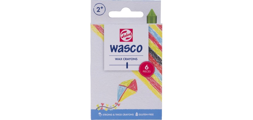 Talens craie à la cire Wasco, boîte de 6 pièces