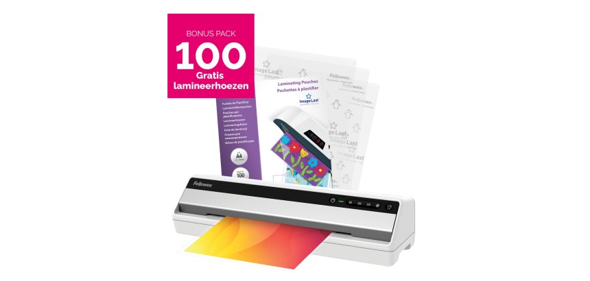 Fellowes Saturn laminating machine for A3 size + Bonus Pack of 100 pouches (A4 size, 80 microns)