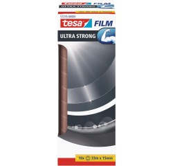 Tesafilm Ultra-Strong, ft 33 m x 15 mm, tour de 10 rouleaux