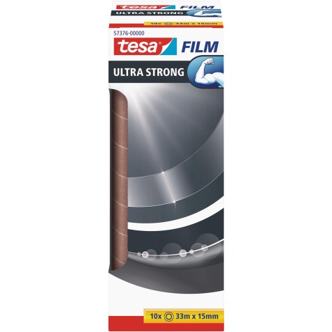 Tesafilm Ultra-Strong, ft 33 m x 15 mm, tour de 10 rouleaux