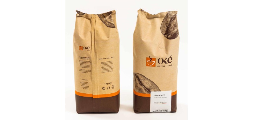 Oké coffee, ground, 1 kg bag, Gourmet