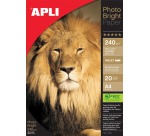 Apli papier photo Photo Bright ft A4, 240 g, paquet de 20 feuilles