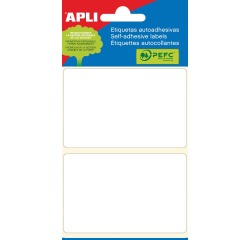 Apli witte etiketten ft 53 x 82 mm (b x h), 12 stuks, 2 per blad (2686)