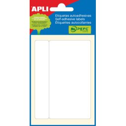 Apli witte etiketten ft 53 x 100 mm (b x h), 6 stuks, 1 per blad (2687)