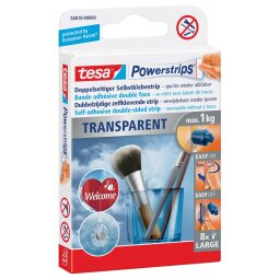 DE_TESA POWERSTRIPS 1KG TRAN BLS8