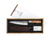 Forged VG10 Couteau chef, Ft 20,5 cm, avec housse de protection en cuir