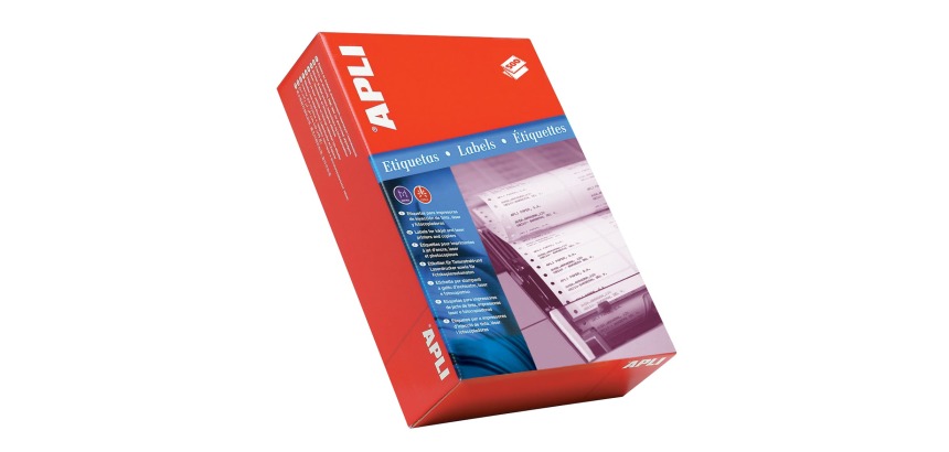 Apli etiketten op kettingpapier 1 rij ft 88,9 x 36 mm (b x h) doos van 4000 stuks, breedte vel: 114,3 mm