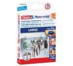 Tesa doppelseitiges Klebeband Powerstrips, maximale Tragkraft von 2 kg, Blisterpackung mit 10 Stück