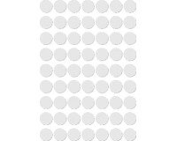 Apli étiquettes rondes en pochette diamètre 10 mm, blanc, 378 pièces, 63 par feuille (2660)