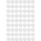Apli étiquettes rondes en pochette diamètre 10 mm, blanc, 378 pièces, 63 par feuille (2660)