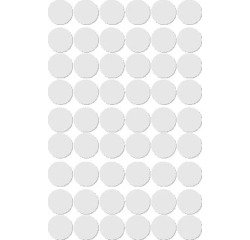 Apli étiquettes rondes en pochette diamètre 13 mm, blanc, 210 pièces, 35 par feuille (2661)