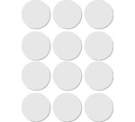 Apli runde Etiketten im Beutel Durchmesser 25 mm, weiß, 72 Stück, 12 pro Blatt (2664)