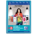 Oxford Polyvision Presentation Folder A4 40-Pocket PP Blue