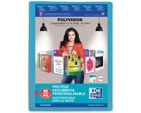 Showalbum Oxford Polyvision A4 40-tassen PP blauw