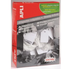 Apli draadetiketten ft 13 x 34 mm (b x h) (386), doos van 1.000 stuks