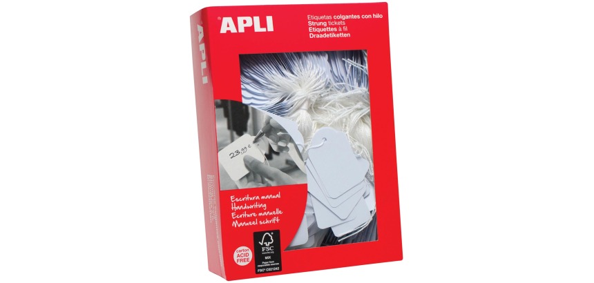 Etiquette à fil 50 x 70 mm Apli - Boîte de 400