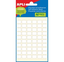 Apli witte etiketten ft 8 x 12 mm (b x h), 360 stuks, 60 per blad (2667)