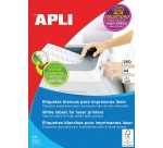 Apli étiquettes blanches ft 70 x 35 mm (l x h), 6.000 pièces, 24 par feuille (2519)