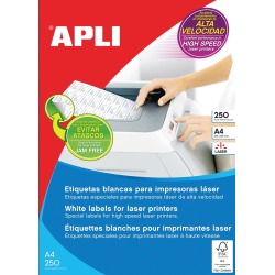 Apli étiquettes blanches ft 70 x 35 mm (l x h), 6.000 pièces, 24 par feuille (2519)