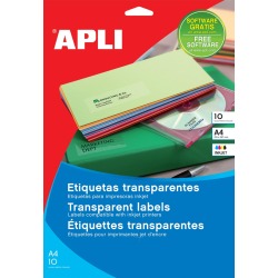 Apli étiquettes transparentes