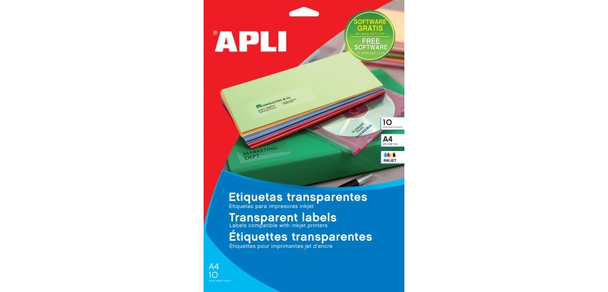 Apli étiquettes transparentes