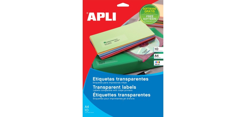 Apli étiquettes transparentes