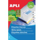 Apli afneembare witte etiketten ft 25,4 x 10 mm (b x h), 4.725 stuks, 189 per blad etui van 25 blad