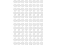 Apli round labels in a pouch, diameter 8 mm, white, 480 pieces, 96 per sheet (1183)