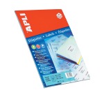 Apli étiquettes blanches ft 105 x 37 mm (l x h), coins droits, 400 pièces, 16 par feuille (1214)