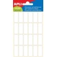 Apli étiquettes blanches ft 12 x 30 mm (l x h), 144 pièces, 24 par feuille (2671)