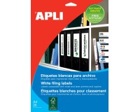 Apli étiquettes blanches ft 190 x 61 mm (l x h), coins arrondis, 100 pièces, 4 par feuille (1233)