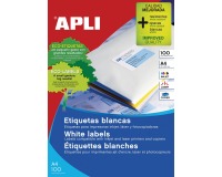 Apli étiquettes blanches ft 70 x 16,9 mm (l x h), 5.100 pièces, 51 par feuille (1294)
