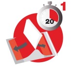 Apli Couvre-livres ajustable, pour ft A4, blister de 3 pièces