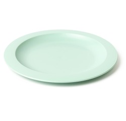 DBP assiete, plastique, ronde, vert pastel