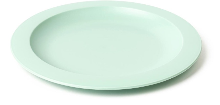 DBP assiete, plastique, ronde, vert pastel