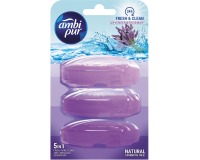 Ambi pur Fresh en Shine vulling toiletblokje, 3 x 165 ml