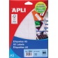 Apli étiquettes blanches Print & Write ft 16 x 22 mm (l x h), 990 pièces, 66 par feuille (1864)