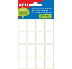 Apli witte etiketten ft 19 x 27 mm (b x h), 96 stuks, 16 per blad (2675)