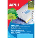 Apli weiße Etiketten ft 99,1 x 67,7 mm (B x H), 800 Stück, 8 pro Blatt (2420)