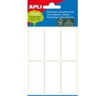 Apli white labels ft 26 x 54 mm (w x h), 36 pieces, 6 per sheet (2681)