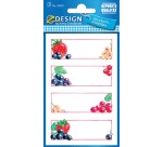 Avery household labels, blister pack of 3 sheets, 12 labels