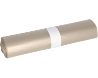 Deiss sac à ordures, ft 80 x 100 x 0,2 cm, transparent, HDPE, rouleau de 50 pièces